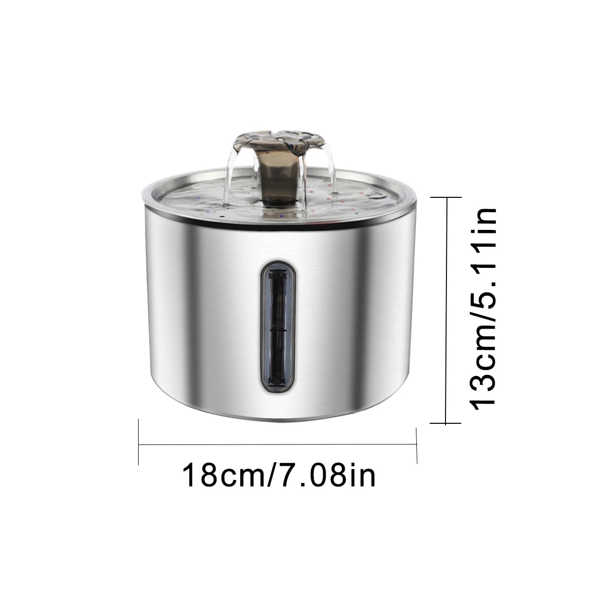 Cat Water Fountain 2.5L Stainless Steel Pet Water Fountain Dog Water Dispenser Automatic Cat Fountain Dog Bowls Cat Products