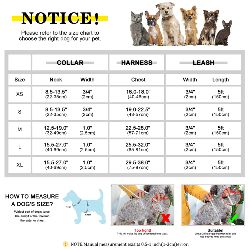 Personalized Leather Dog Collar Harness Leash Set Pet Mesh Vest Harness Customized ID Pet Leads For Small Medium Large Dogs