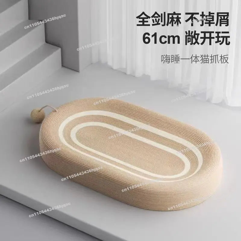 Sisal Basin Cat Scratching Board Extra Large Claw Board Basin Litter Integrated Grinding  Wear-resistant No Crumbs Pet Supplies