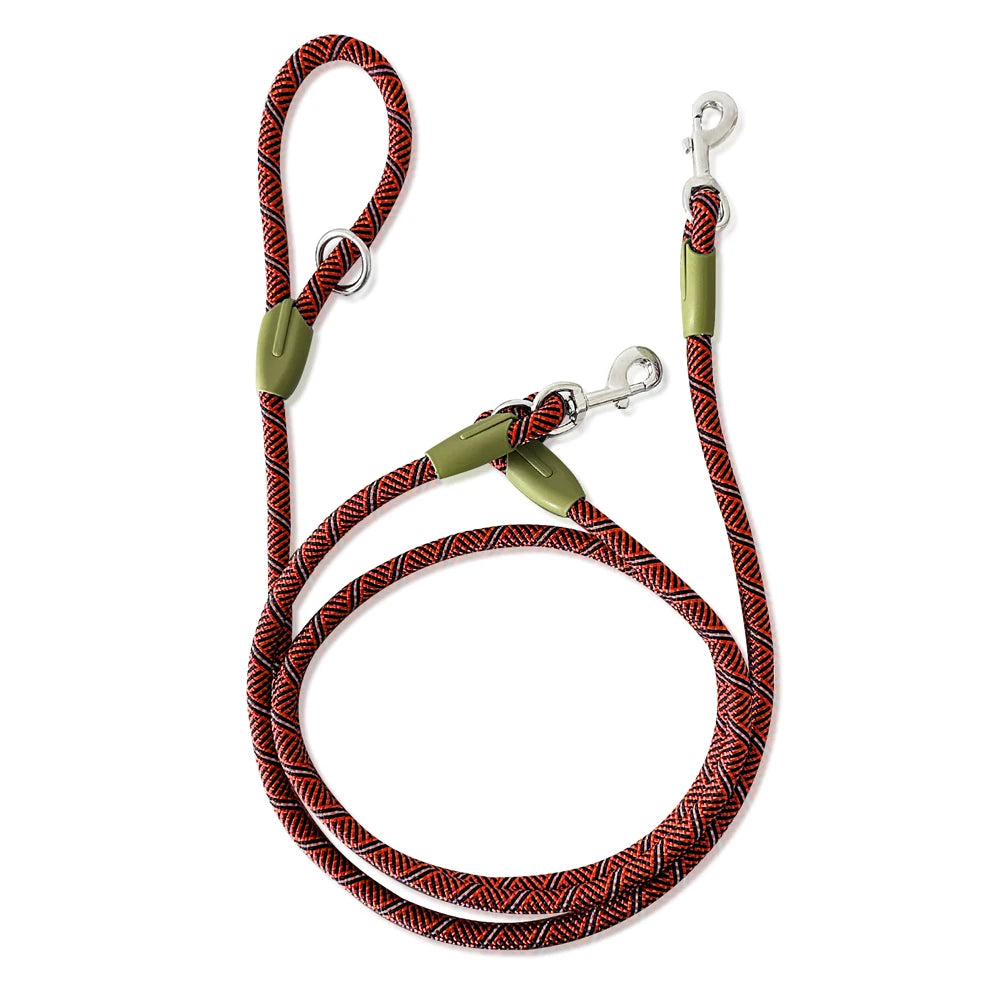 S/M/L Reflective Nylon Leashes Pet Dogs Chain Traction Rope Leads for Running Free Hands Rope Chain for Small Large Dogs Walking