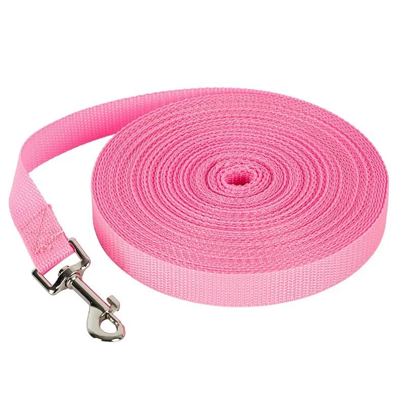 Nylon Long Dog Training Leash 1.5M-30M Traction Rope Lanyard Versatile Pet Walking Lead for Small to Large Dogs