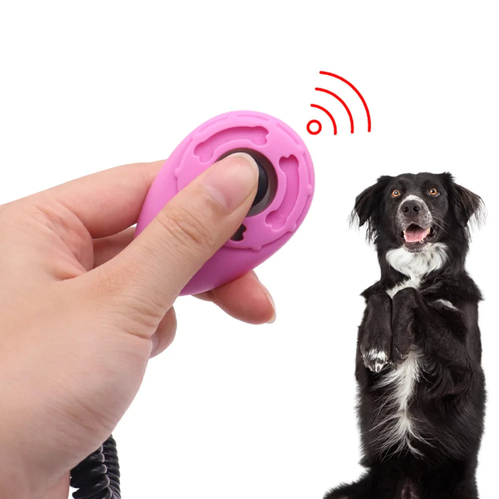 Dog Training Clicker Pet Cat Dog Click Trainer Various Style Aid Adjustable WristStrap Sound Key Chain Dog Repeller Pet Product