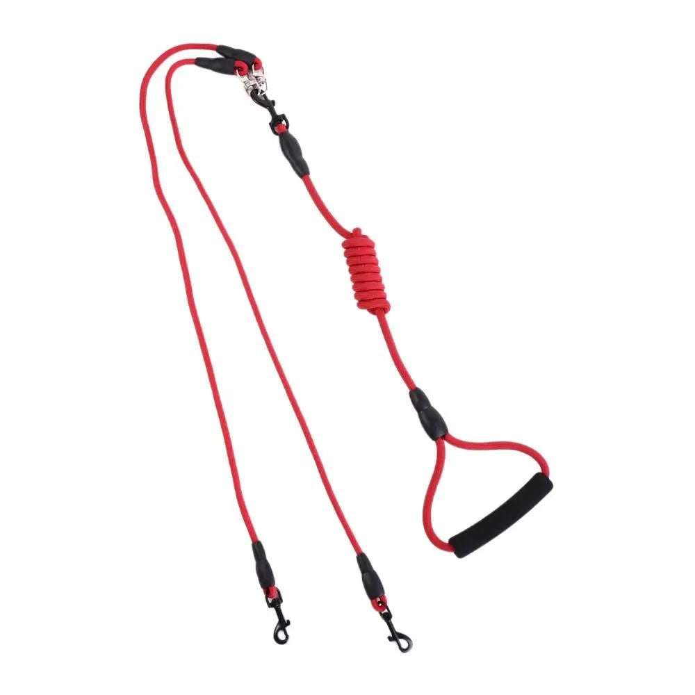 With Foam Handle 2/3/4 Way Pet Leash Nylon Detachable Two Heads Dogs Leash Durable 120CM Dogs Traction Rope Walking The Dogs