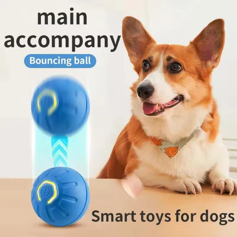Intelligent pet toy ball electronic pet interactive toy moving ball USB puppy automatic moving bounce gift cat products.