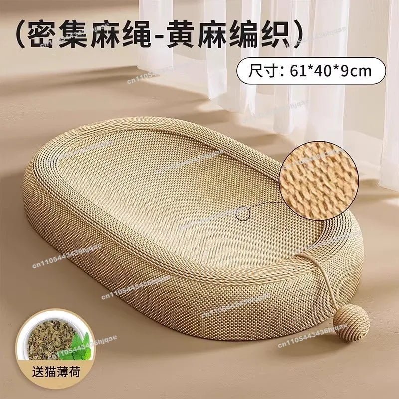 Sisal Basin Cat Scratching Board Extra Large Claw Board Basin Litter Integrated Grinding  Wear-resistant No Crumbs Pet Supplies