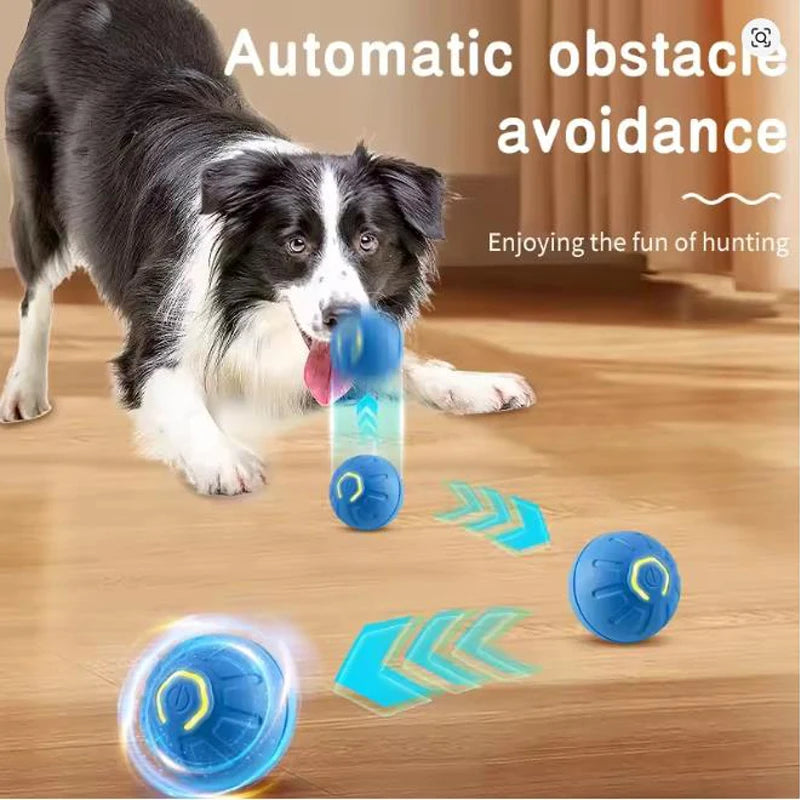 Intelligent pet toy ball electronic pet interactive toy moving ball USB puppy automatic moving bounce gift cat products.